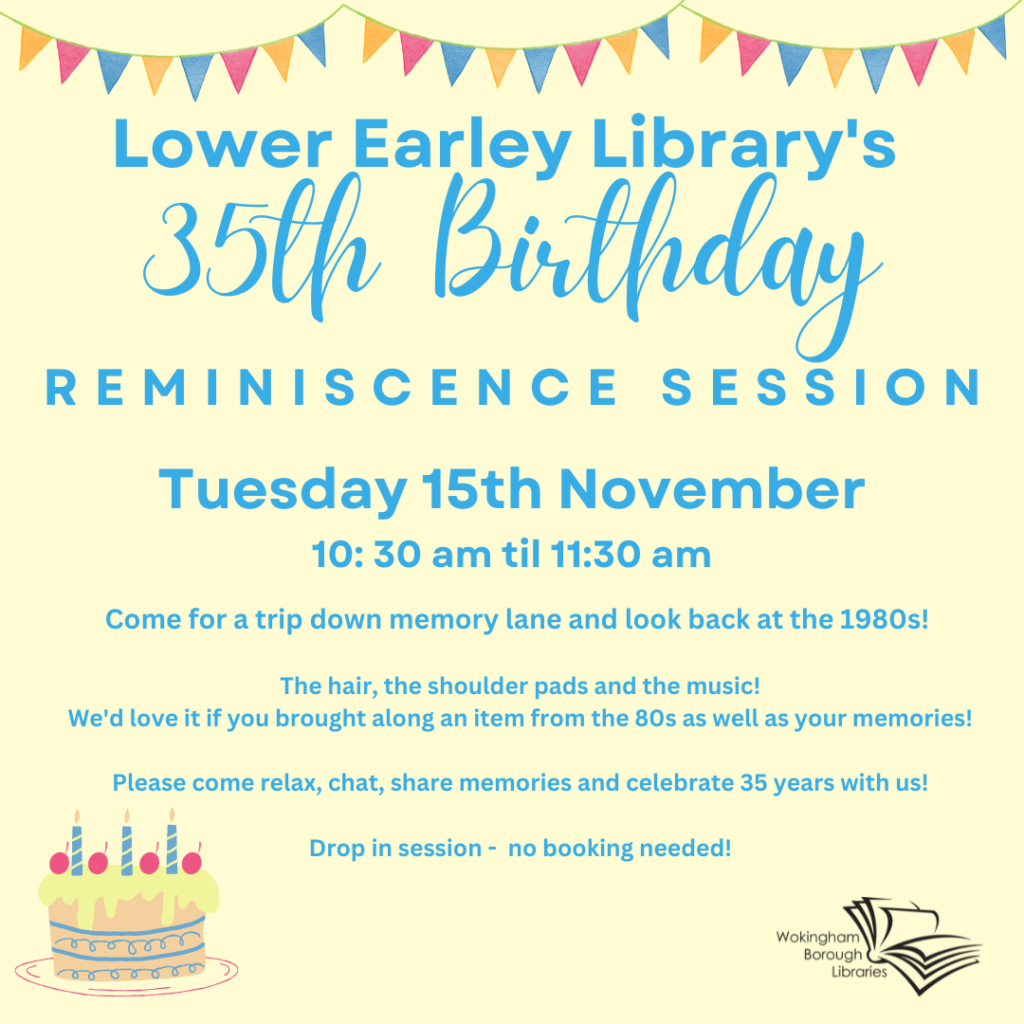 Celebrating 35 Years of Lower Earley Library Earley Town Council